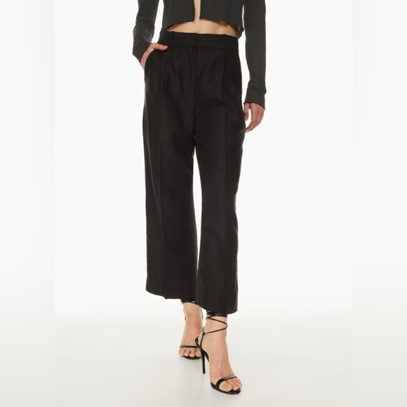 Wilfred Pants - Wilfred Black Cropped Effortless pants Black